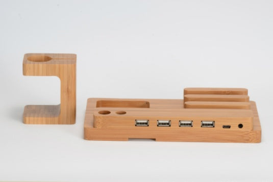 Compatible with Apple , Bamboo,andMobile applewatch bracket charging wooden bracket