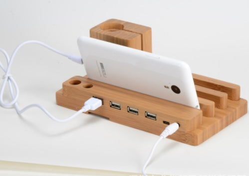Compatible with Apple , Bamboo,andMobile applewatch bracket charging wooden bracket
