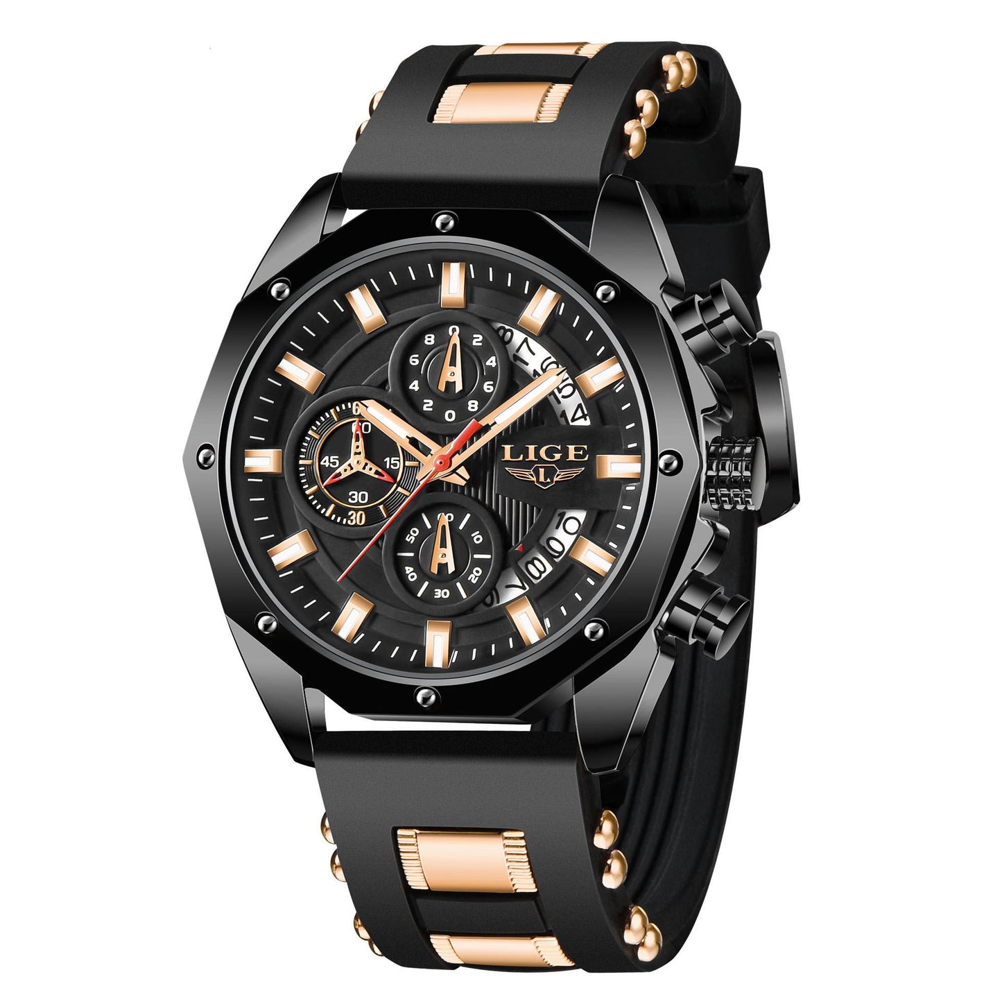 Fashion Mens Watches Top Brand Luxury Silicone Sport