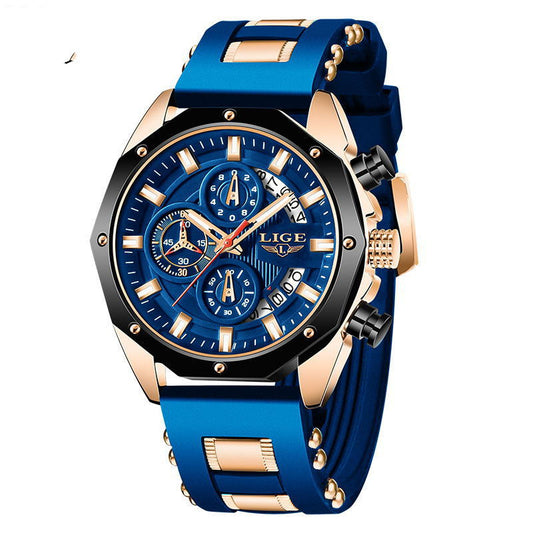 Fashion Mens Watches Top Brand Luxury Silicone Sport