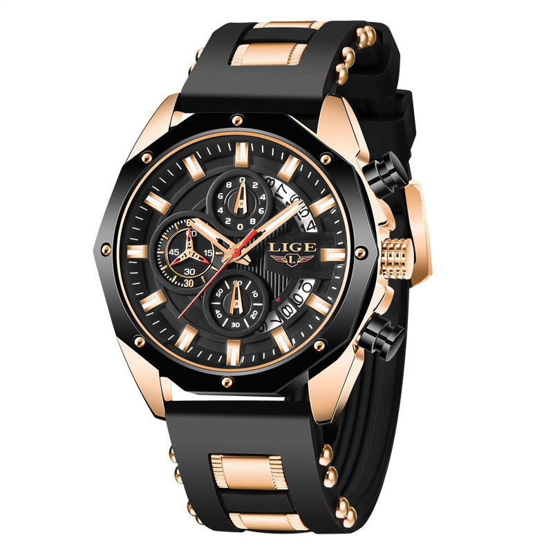 Fashion Mens Watches Top Brand Luxury Silicone Sport